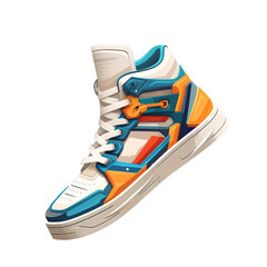 Shoes illustrated in illustrator 2D vector art