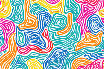 カラフルでランダムな幾何学模様の背景