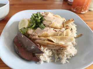 rice steamed with chicken food