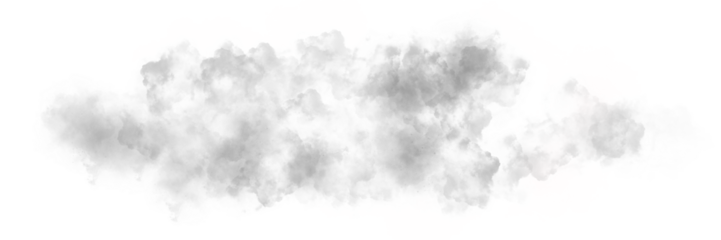 the transparent realistic white cloud element