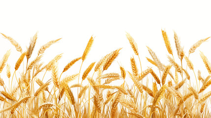 a field of wheat is shown against a white background