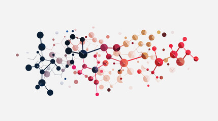 a group of different colored dots on a white background