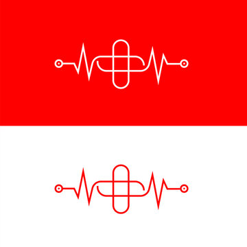 Medical education logo Icon Brand Identity Sign Symbol Template 