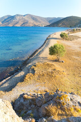 Fototapeta na wymiar patmos greece agean island in summer