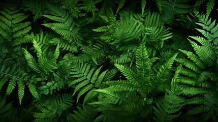 Fototapeta na wymiar leafy green fern background