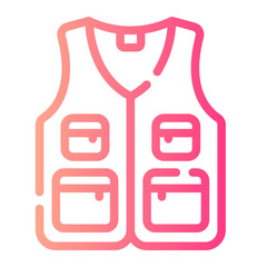 vest Line Gradient Icon