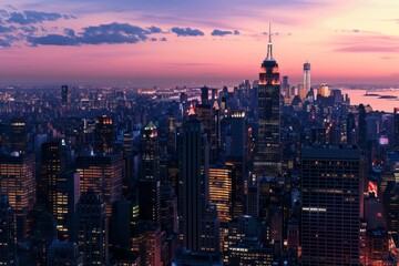An evocative wallpaper illustration featuring a bustling cityscape during a summer thunderstorm, with lightning flashing across the sky and rain pouring down, Generative AI