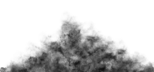 thick black smoke of pollution