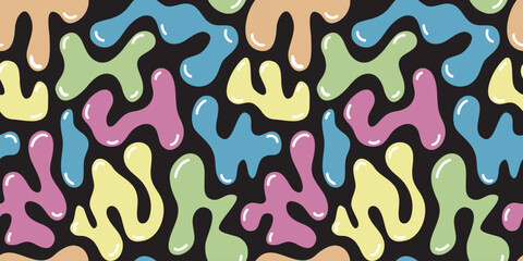 Abstract seamless pattern. Bubble. Jelly Modern design template.