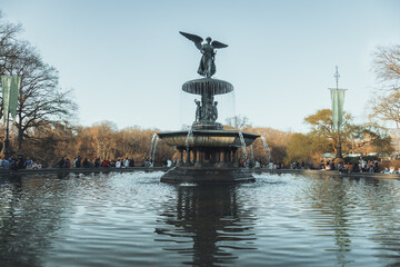 new york central park angel fountain