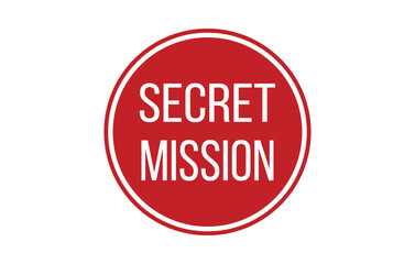 Secret Mission Rubber Stamp Seal Vector