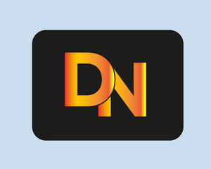 DN logo. DN creative initial latter logo.DN abstract.DN Monogram logo design.Creative and unique alphabet latter logo.