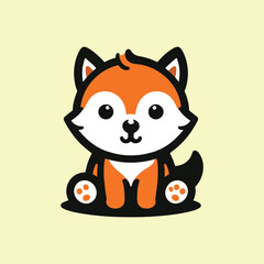 Vector logo design Baby fox-002