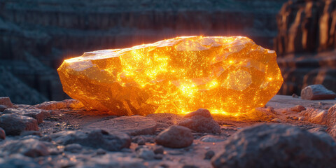 Gold Nugget, Gold Deposit, Gold Stone, Gold Crystal,
