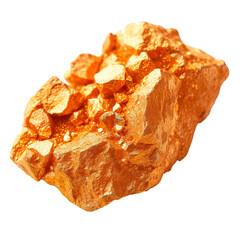 Gold Nugget, Gold Deposit, Gold Stone with Transparent Background PNG