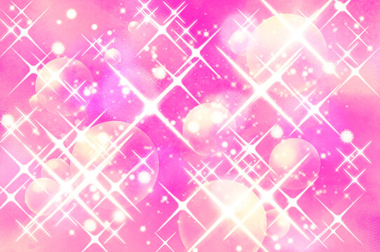 背景素材_イメージ_キラキラ_光_ピンク