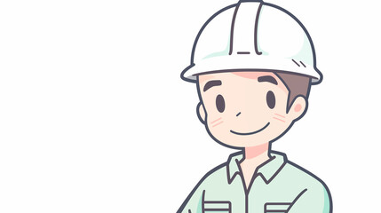 Hand drawn cartoon repairman illustration