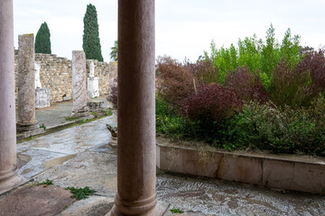 View of the Baths of Antoninus or Baths of Carthage, in Carthage, Tunisia, the largest set of Roman...