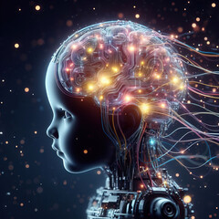 photo illustration of kids brain