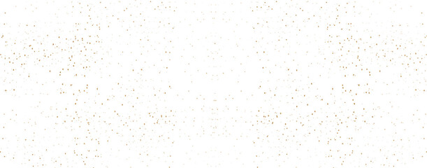 Gold confetti sparkling glitter on a transparent background. Shiny confetti for banner, poster,...