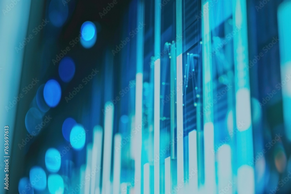 Poster abstract business chart - visualizing complex data and trends in a dynamic chart.