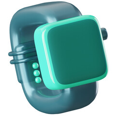 3D Icon Smart Watch Illustration