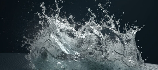 water splash waves, clear, fresh, aqua 110 - obrazy, fototapety, plakaty