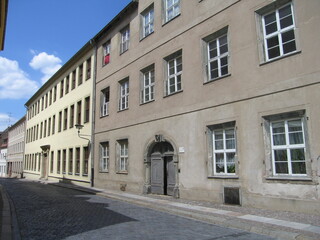 Fototapeta na wymiar Portal in der Altstadt von Torgau