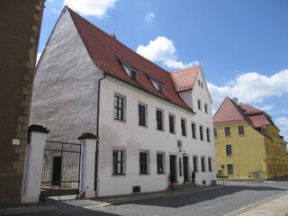Historische Altstadt in Torgau in Sachsen
