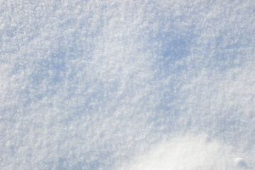 background of white snow under the sun