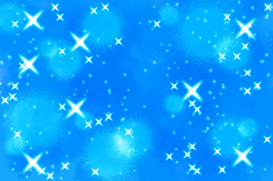 背景素材_イメージ_キラキラ_光_青	