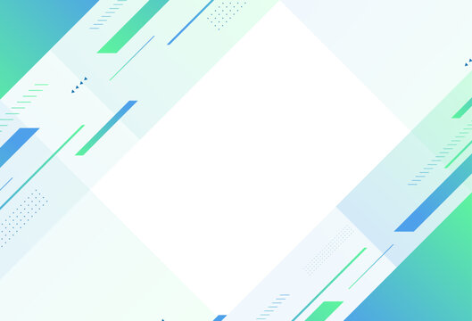 Abstract geometric background, green and blue gradient, slash . Modern background