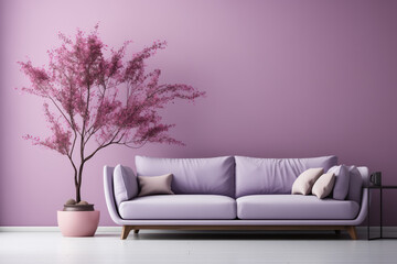 minimalist living room with home decor