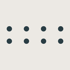 Complex abstract geometric shape with pale details vector element