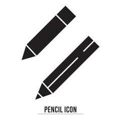 Pencil icon vector. pen sign and symbol. edit icon vector. Draw sign, flat vector element isolated on white background. Simple vector illustration for graphic and web design. In eps 10.