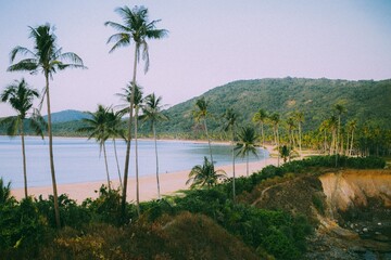 Fototapeta na wymiar Twin beaches in El Nido, The Philippines