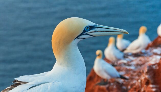 Northern gannet (Morus bassanus), Helgoland island