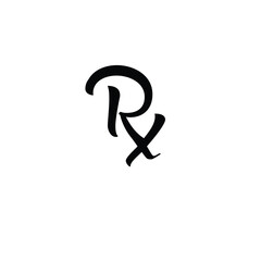 PHARMACY RX LOGO VECTOR ELEMENT