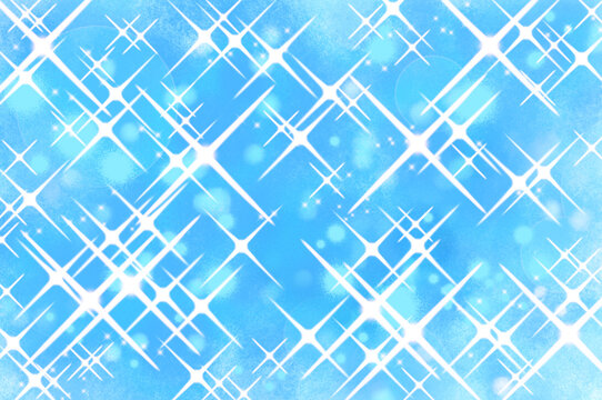 背景素材_イメージ_キラキラ_光_水色