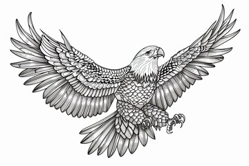 bold line art Eagle