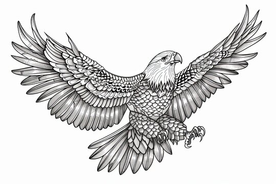 recommend clip art: bold line art Eagle