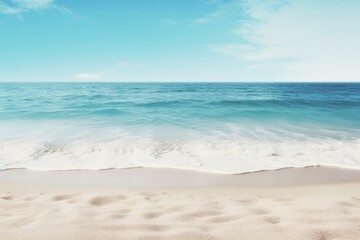 Fototapeta na wymiar Beach on blue sky background