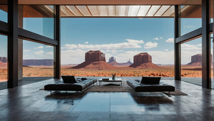 View of Monument Valley Architecture 