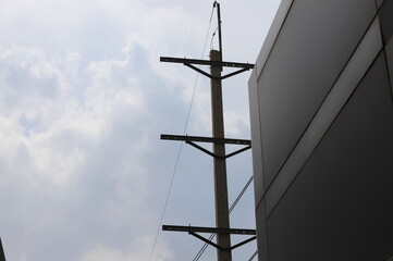 Electric poles in Thailand ,