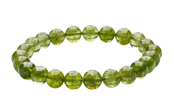 Brilliant Chrysoberyl Bracelet isolated on transparent Background