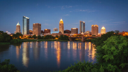Fototapeta premium Midwestern American City 