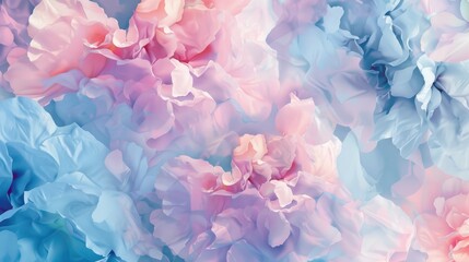 Pastel Floral Abstract Delicate and Intricate Background Design - obrazy, fototapety, plakaty
