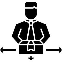 Supplier Icon. Product Parcel Distribution Pictogram Graphic Illustration. Isolated Simple Solid Icon For Infographic, App and Web Button.