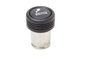 Car cigarette lighter on white background isolation.