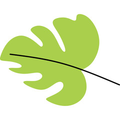 Abstract Summer Leaf